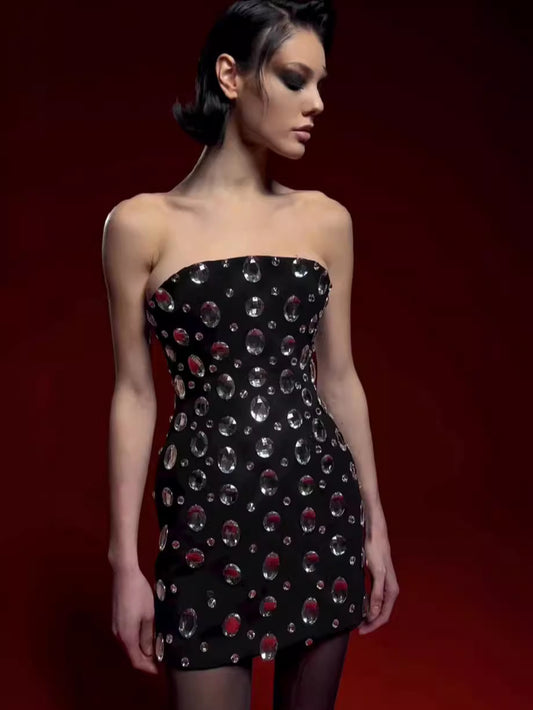 Strapless Mini Dress - vevewholesale