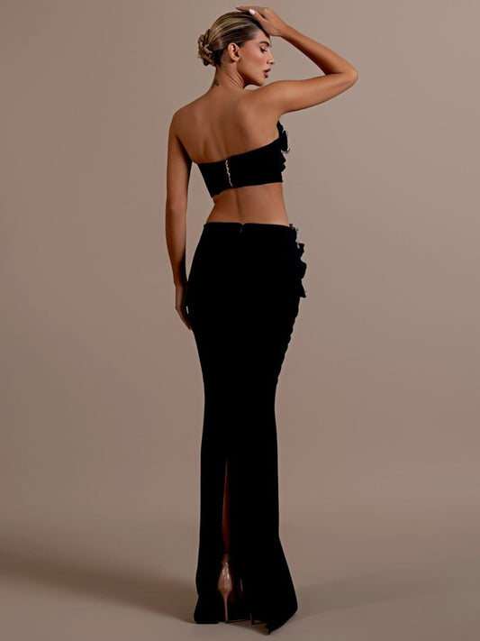 Flower RhinestOne Set - vevewholesale