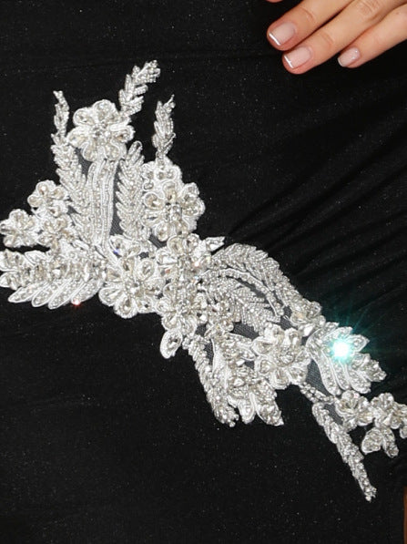Diamond-flower long-sleeved bandage - vevewholesale
