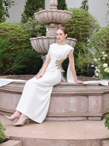 Elegantly Cut Out Maxi Dress - vevewholesale