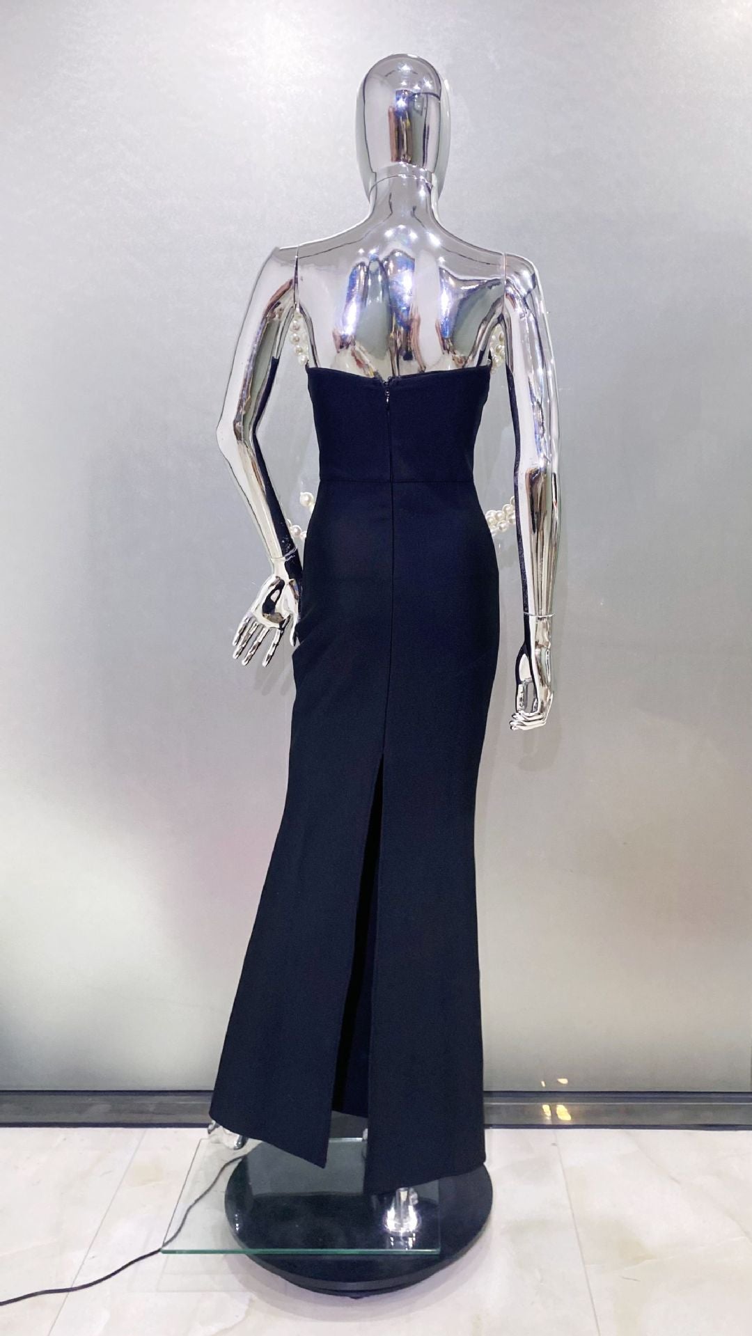 Three Dimensional Pearl Maxi Dress - vevewholesale