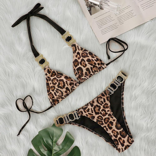 Leopard Print Bikini - vevewholesale