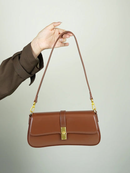 French Cowhide One Shoulder Bag - vevewholesale
