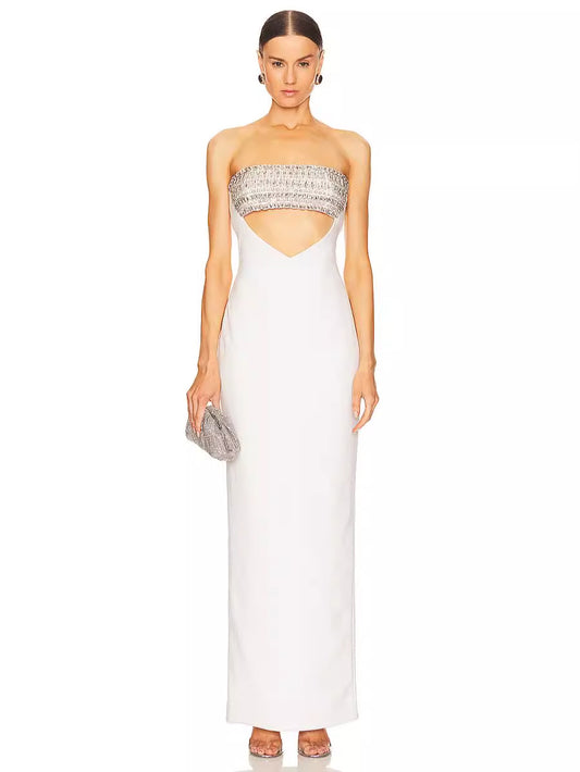 Diamond Strapless Maxi Dress - vevewholesale
