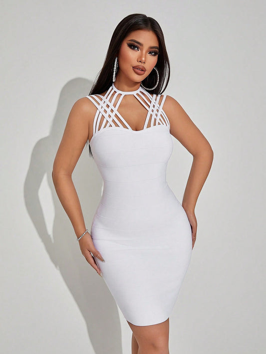 Halter Mini Dress - vevewholesale