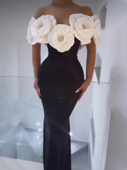 White flower bandage - white