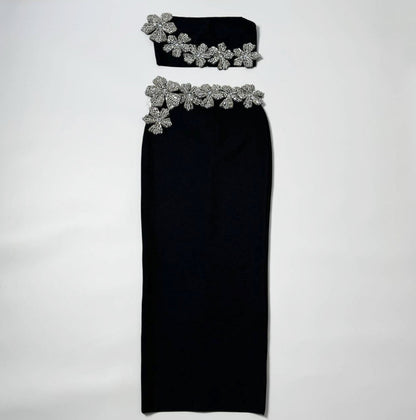 Flower RhinestOne Set - vevewholesale