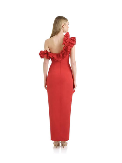 Fungus Long Dress-Red - vevewholesale