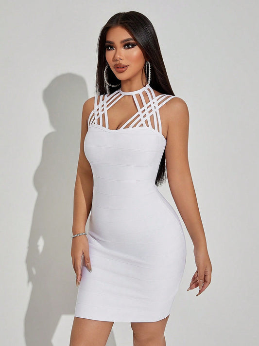 Halter Mini Dress - vevewholesale