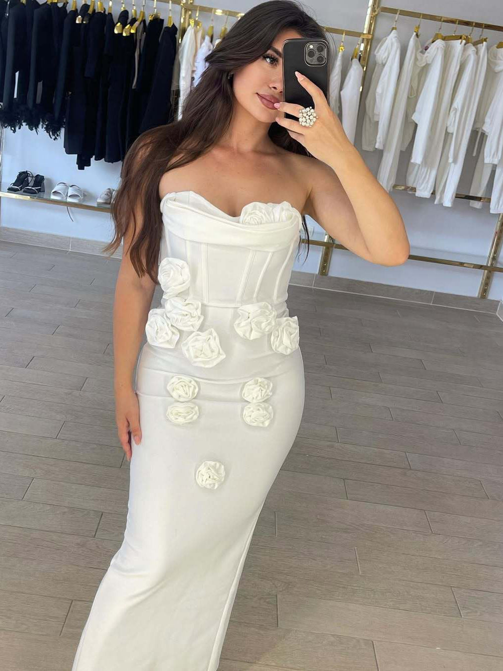 Flower Maxi Dress - vevewholesale