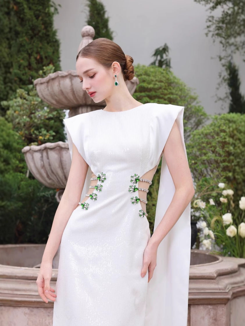 Elegantly Cut Out Maxi Dress - vevewholesale