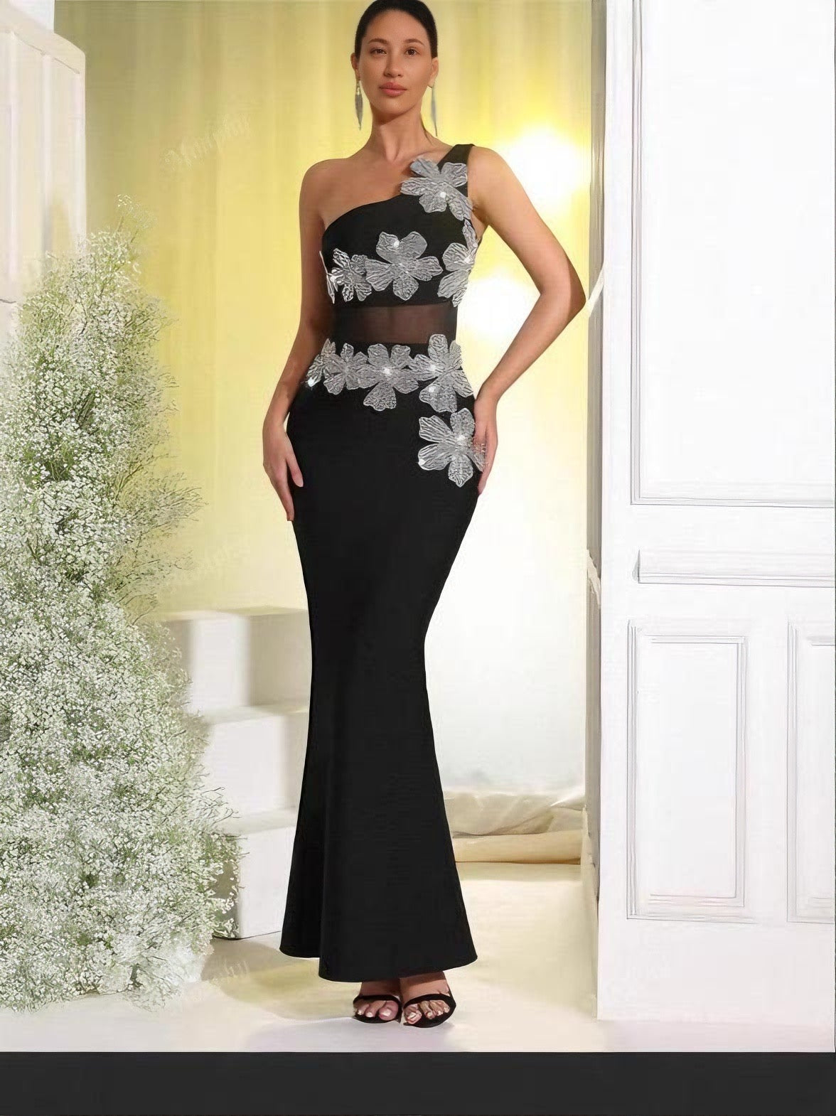Rhinestone Maxi Dress - vevewholesale