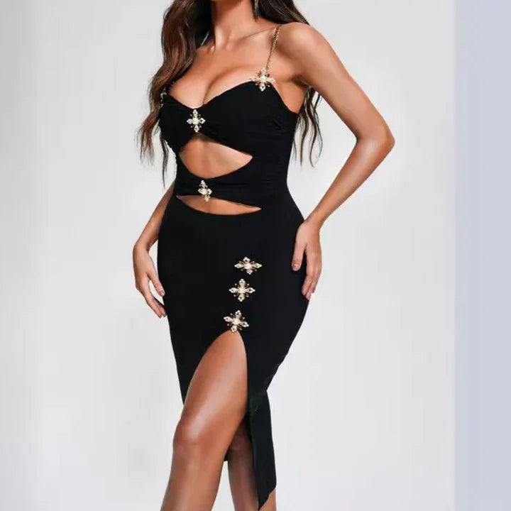 Cut-Out Midi Dress - vevewholesale