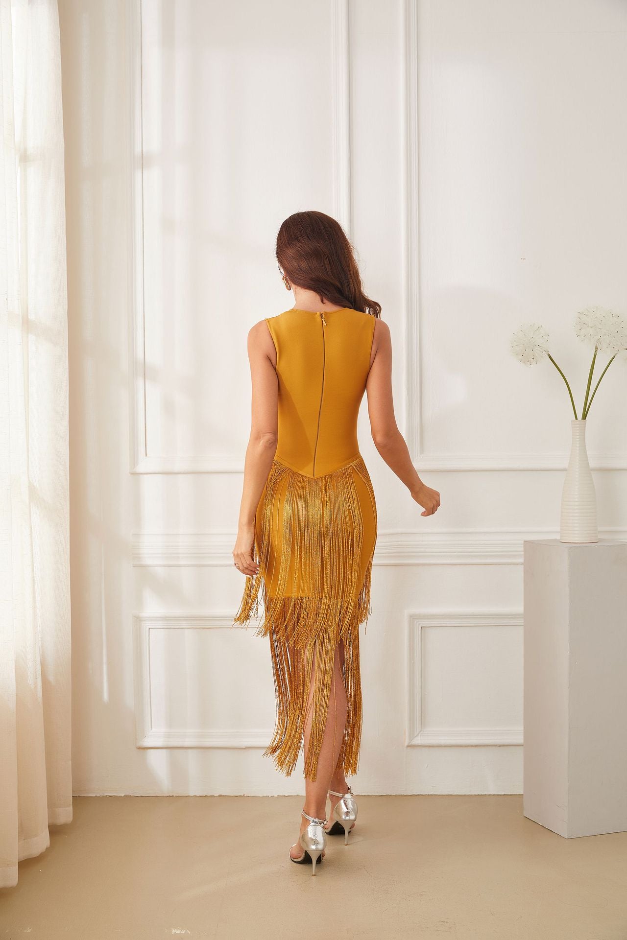 Fringed Midi dress - vevewholesale