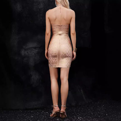 Diamond Strapless Mini Dress - vevewholesale