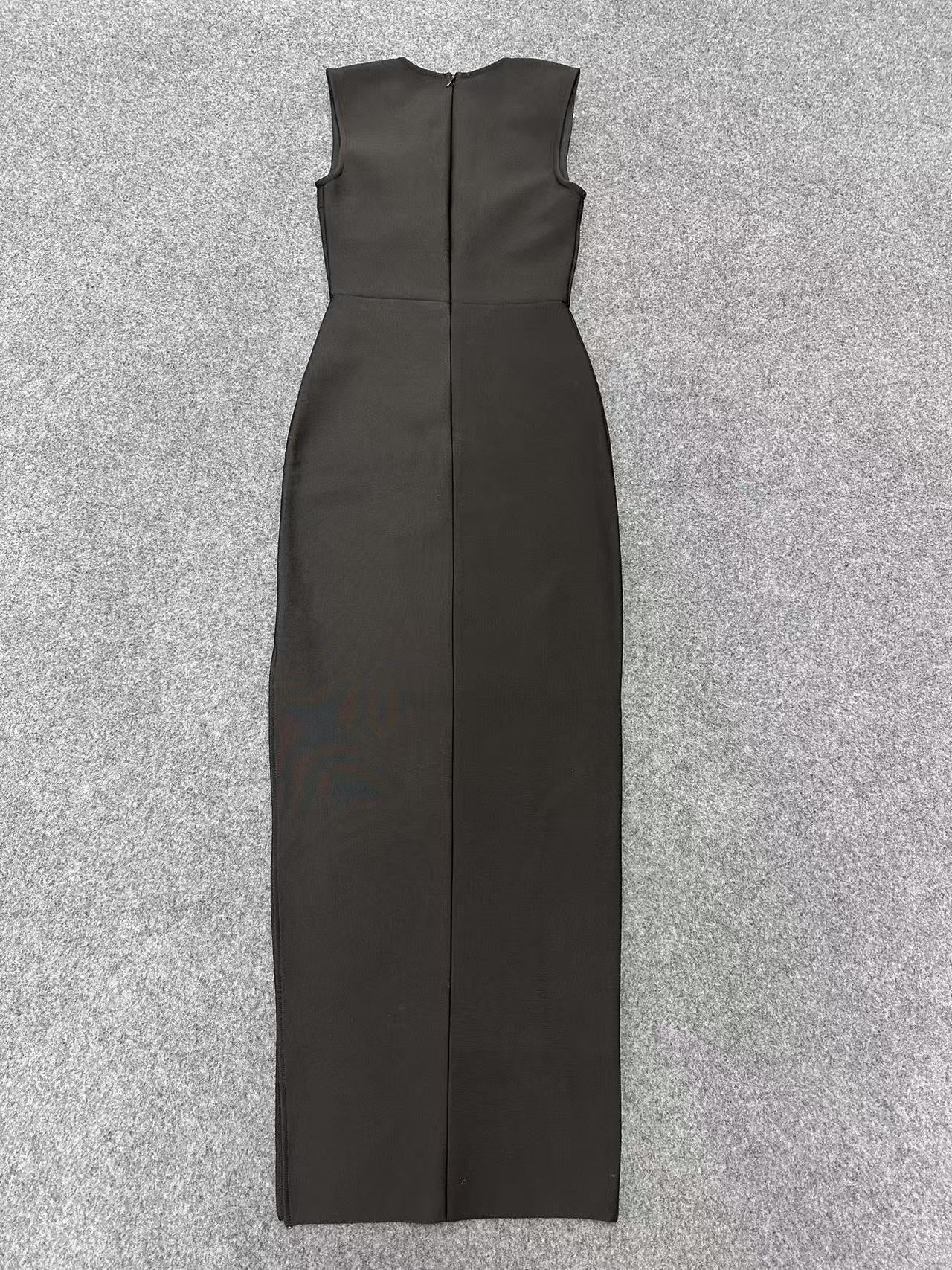 Pearl Necklace Maxi Dress - vevewholesale