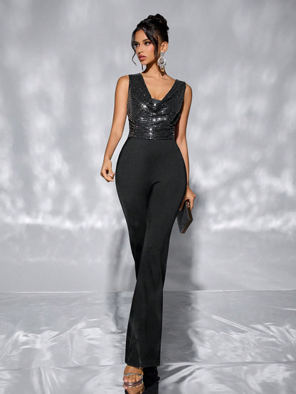 Waist-Cinching Jumpsuit