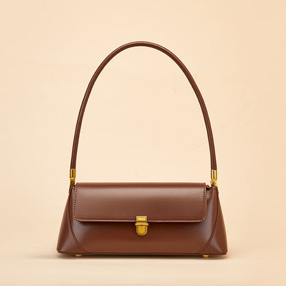French Genuine Leather Underarm Bag - vevewholesale
