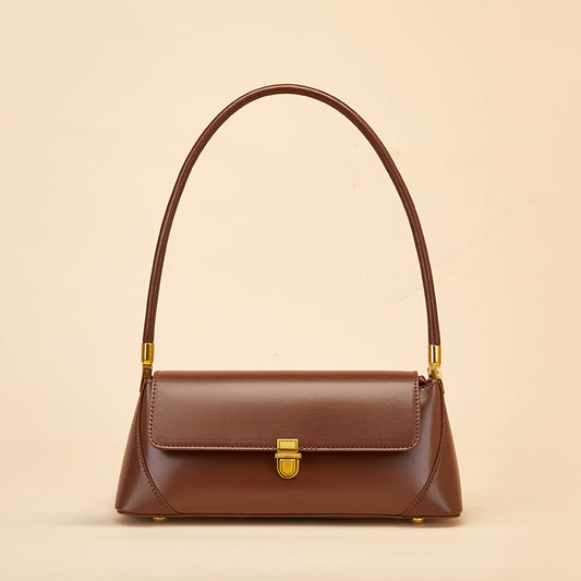 French Genuine Leather Underarm Bag - vevewholesale