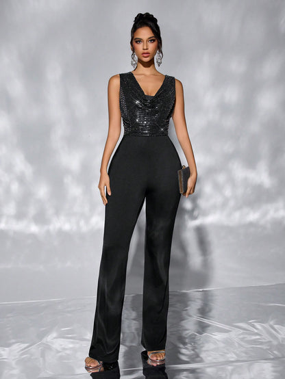 Waist-Cinching Jumpsuit