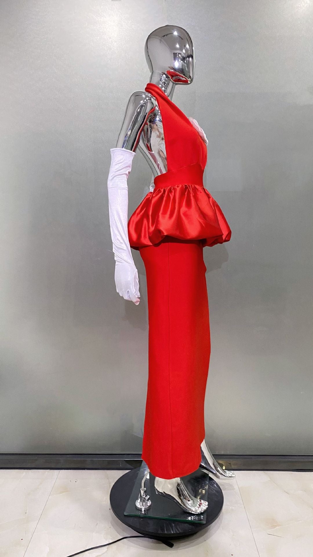 Deep V Neck Maxi Dress - vevewholesale