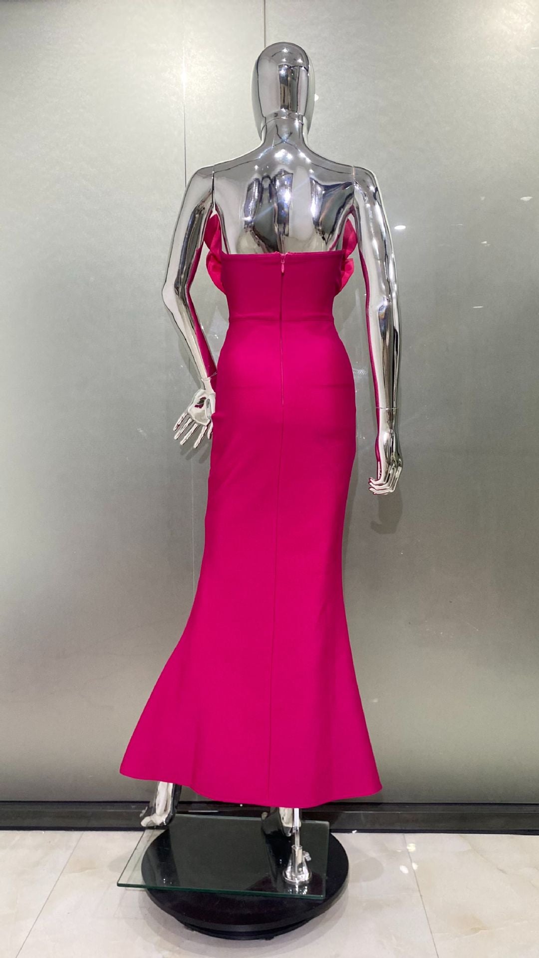 Flower Strapless Maxi Dress - vevewholesale