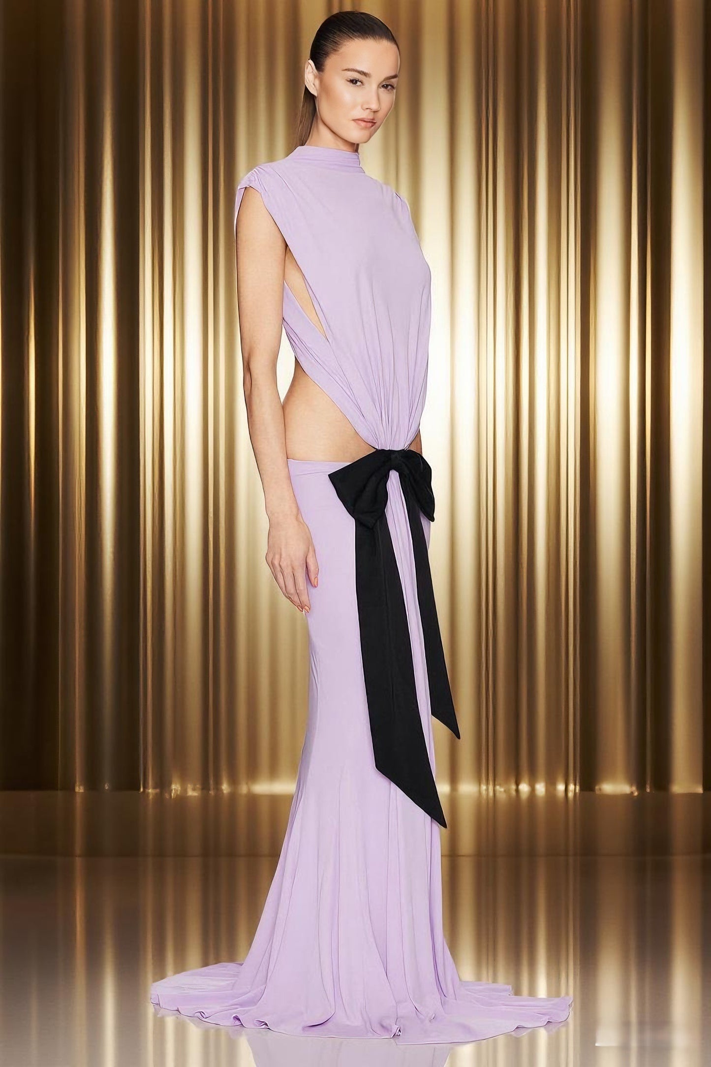 Sleeveless Fishtail Maxi Dress - vevewholesale
