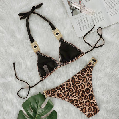 Leopard Print Bikini - vevewholesale