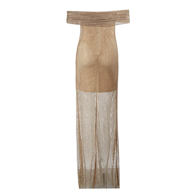 Vestido de lentejuelas asimétrico Anline
