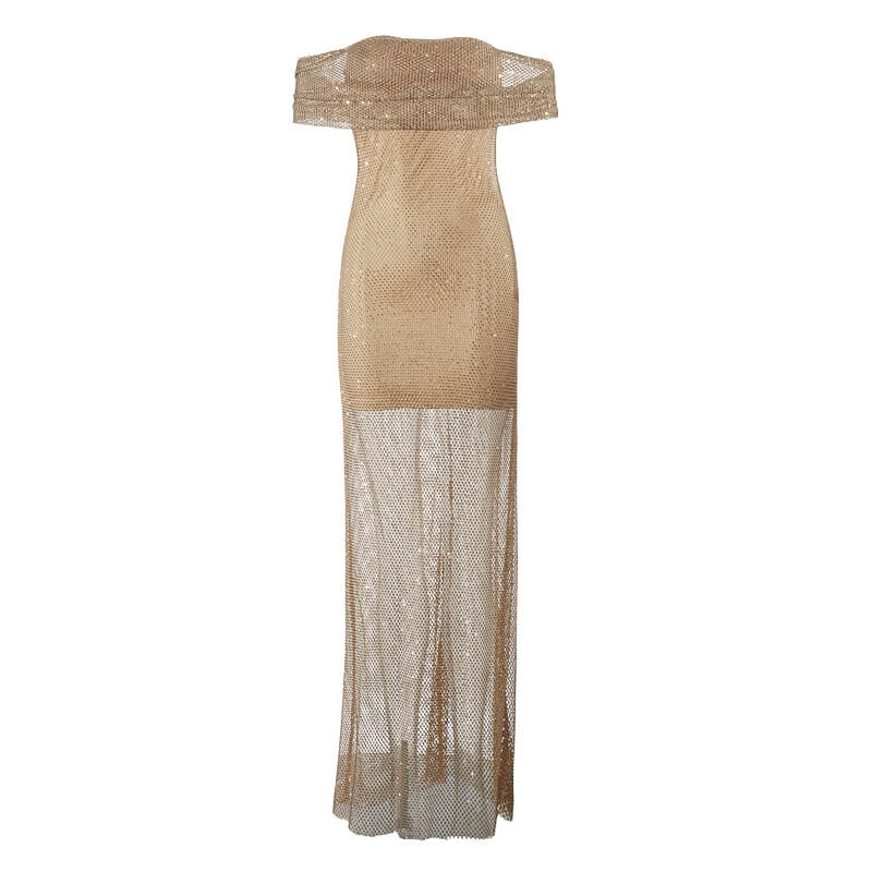 Vestido de lentejuelas asimétrico Anline