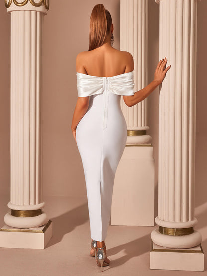 Elegant Off The Shoulder Long Dress