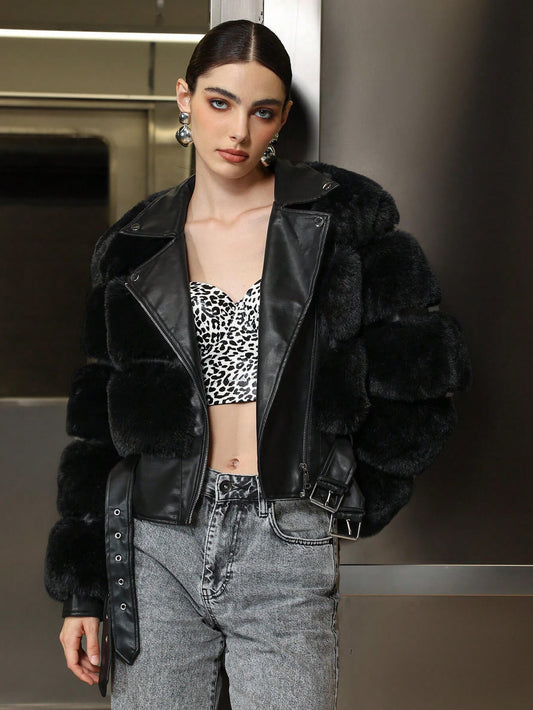 Faux Fur Casual Coat