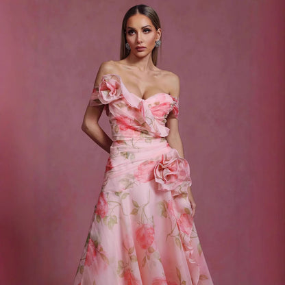Robe longue imprimé floral