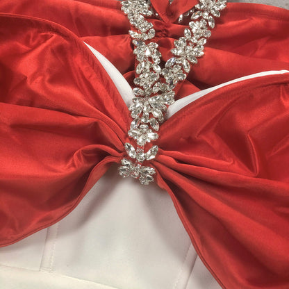 Halter-Neck Off-The-Shoulder Bandage Dress