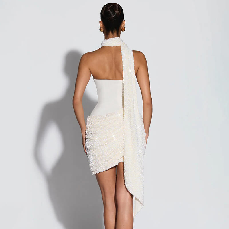 Minivestido halter
