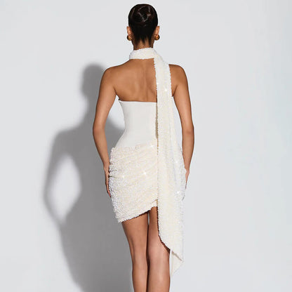 Minivestido halter