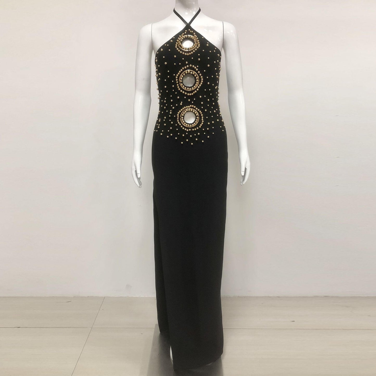 Robe bandeau à dos nu