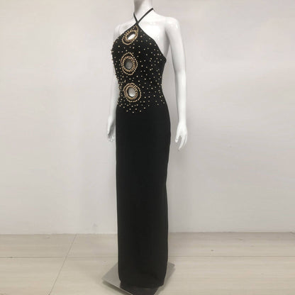 Robe bandeau à dos nu