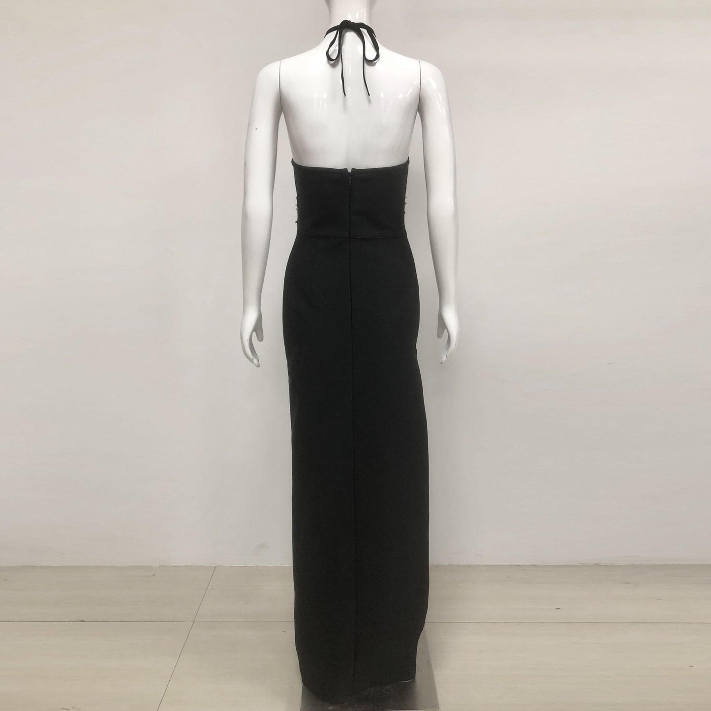 Robe bandeau à dos nu
