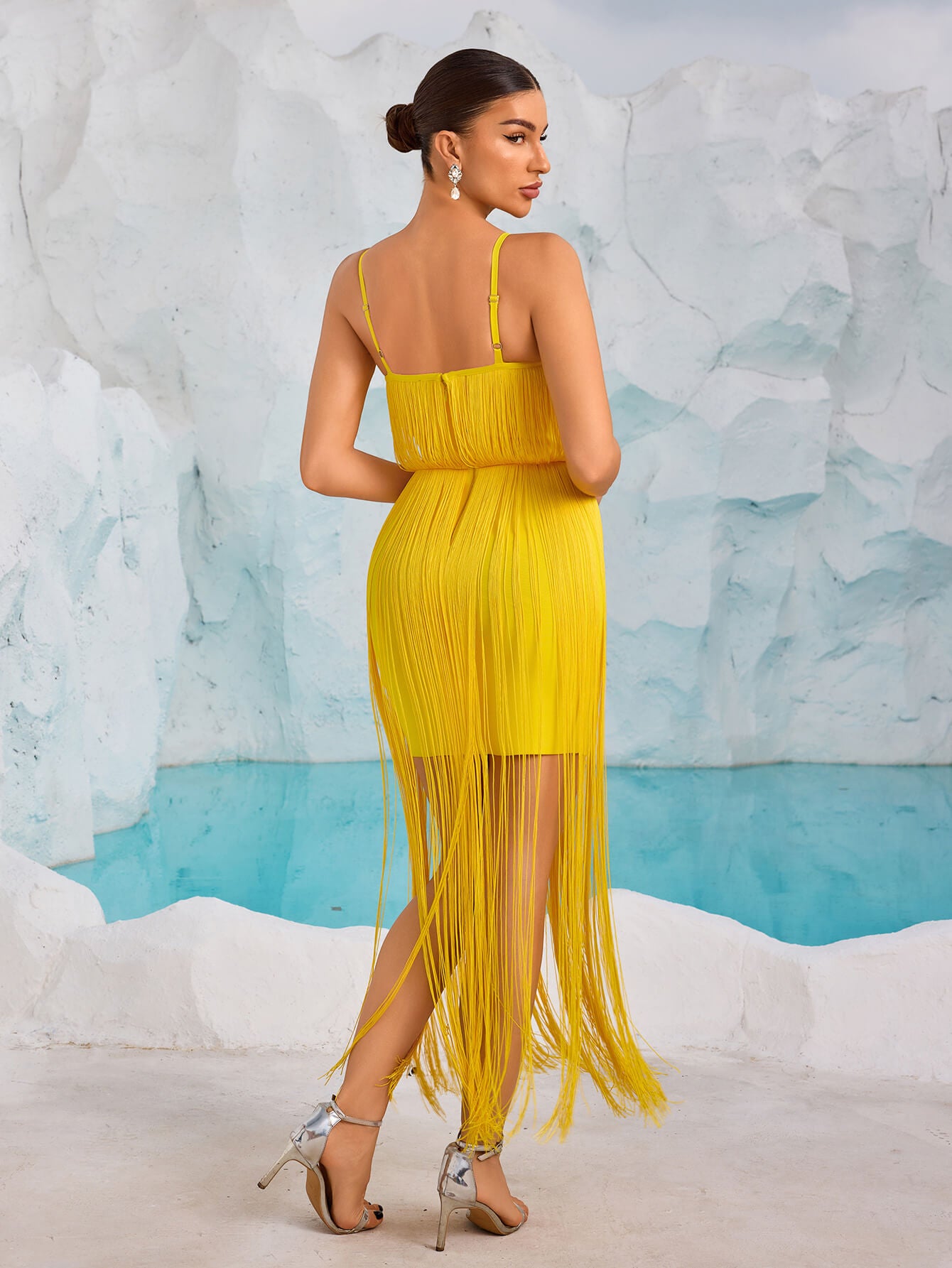 Halter Tassel Bandage Dress