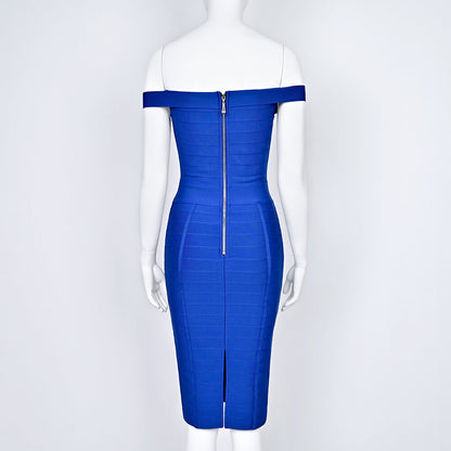 Robe Midi Ladi Bandage Fendue