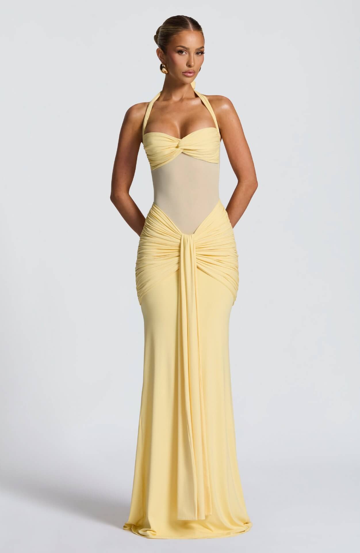 Mesh Fish-Shaped Long Dress