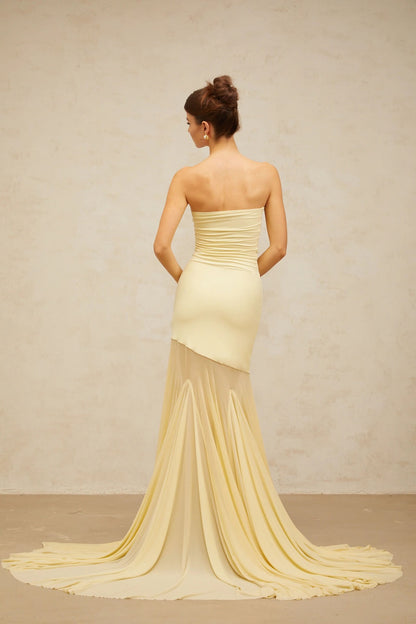 Robe bustier Max en maille ajourée