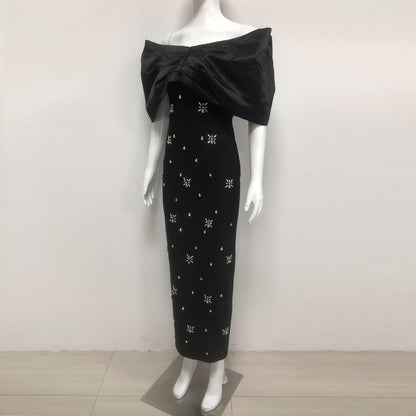 One-Shoulder Hot Diamond Bandage Dress