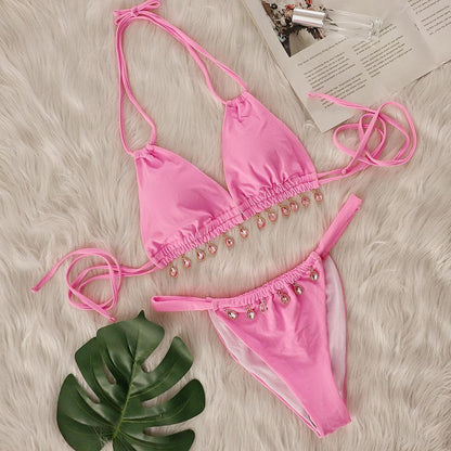 Diamond Pendant Bikini - vevewholesale