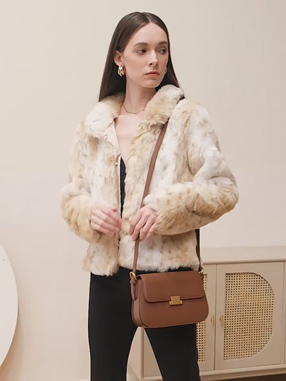 Genuine Leather Shoulder Bag-Baramel Color