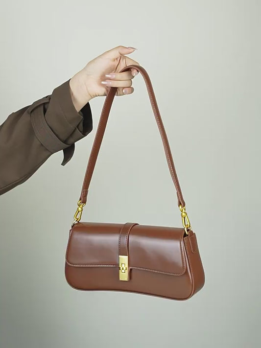 French Cowhide One Shoulder Bag