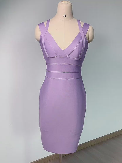 Backless Bodycon Mini  Dress